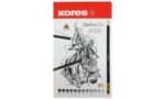 Kores Grafitos Art potloden, set van 12 in metalen doos