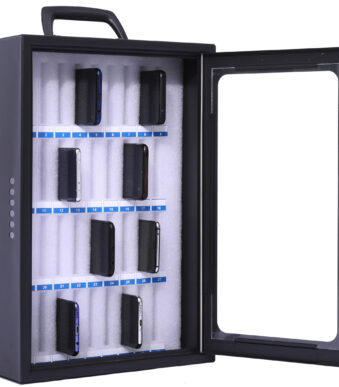 Pavo smartphone-opbergkast voor 36 toestellen, donkergrijs