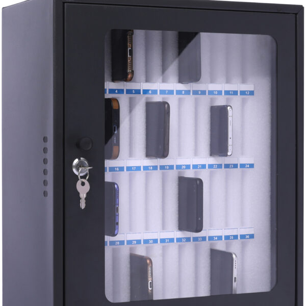 Pavo smartphone-opbergkast voor 48 toestellen, donkergrijs