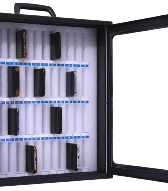 Pavo smartphone-opbergkast voor 48 toestellen, donkergrijs