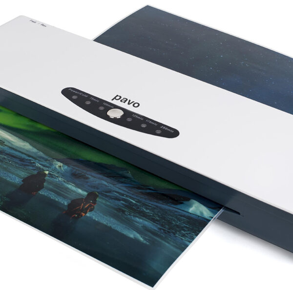 Pavo Alaska Vigor lamineermachine A3 zwart/wit