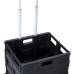 Pavo inklapbare transportkar met klapbox, draagkracht 35 kg