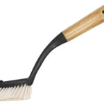 Peggy Perfect afwasborstel bamboe handvat zwart/naturel