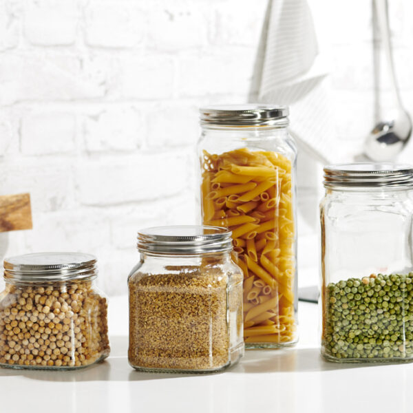 Opbergpot hoekig 0,9 liter