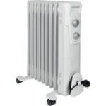 CLATRONIC olieradiator RA 3736, 9 ribben, wit