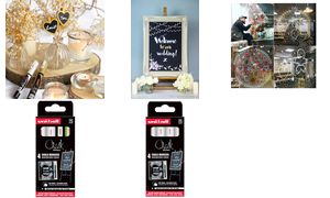 uni-ball krijtmarkers PWE3MS/4 PF, 4-delige set