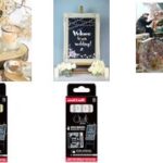 uni-ball krijtmarkers wit 4 stuks, ronde punt 0,9-1,3 mm