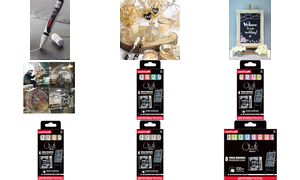 Uni-ball krijtstiften PWE5M/4, 4 stuks, rond 1,7-2,5mm, gekleurd assortiment