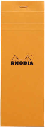 RHODIA Notitieblok No. 8, 74 x 210 mm, geruit, oranje