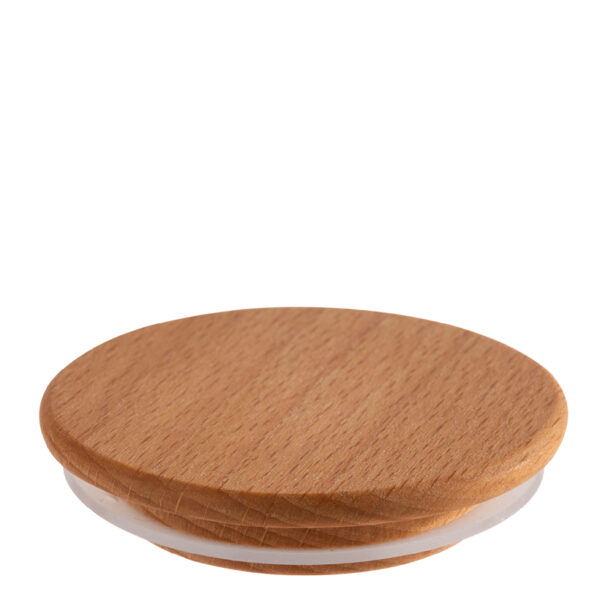 APS Deksels voor weckpotten, beukenhouten, set van 12