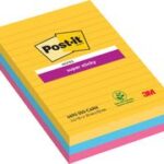 Post-it Super Sticky Notes, 101x101 mm, gelinieerd
