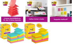 Post-it Super Sticky Z-Notes zelfklevende notitieblokjes, 76 x 76 mm, 12 stuks