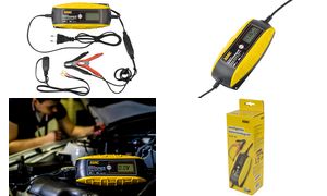 Brüder Mannesmann acculader 4A 6/12V voor auto en motor