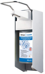 HYGOCLEAN wanddispenser zilver voor 500 ml flessen