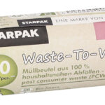 STARPAK vuilniszakken 5 liter, bruin, 20 stuks op rol