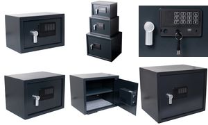 Brandkluis met elektronisch slot, 35 liter, donkergrijs.