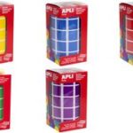 APLI kids Stickers 'Vormen', op rol, gesorteerd