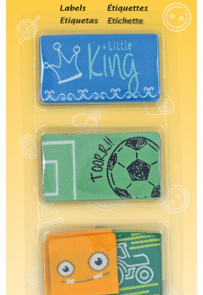 Tekstlabels 'Jongens', 25 x 25 mm