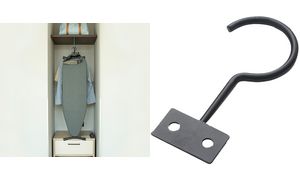 MOOR strijkplankhaak AUDREY, zwart