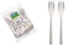 PAPSTAR Herbruikbare vorken, 185 mm, wit, 50 stuks