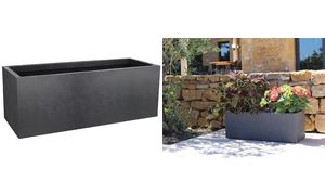 EDA plantenbak BASALT UP, lengte: 795 mm, antraciet