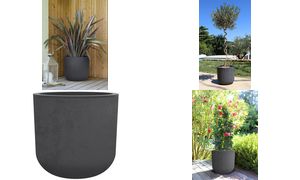 EDA plantenbak BASALT UP, rond, 485 mm, antraciet