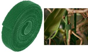 Bradas klittenband bindriem, 25 mm x 5 m, groen