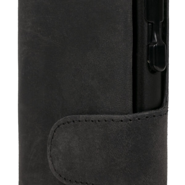 CLICKSAFE portemonnee met kaarthouder, leer, zwart