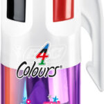 BIC 4 Colours drukbalpennen set, 6 stuks in paarse houder