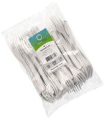 PAPSTAR Herbruikbare vorken, 185 mm, wit, 50 stuks