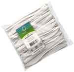 PAPSTAR Herbruikbare messen, lengte: 185 mm, wit, 50 stuks