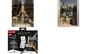 uni-ball krijtmarker set, 4 stuks in kerstbox SCANDI