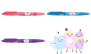 PILOT Rollerpen FRIXION BALL 07 Fancy Winter, lichtblauw