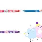 PILOT Rollerpen FRIXION BALL CLICKER 07 Fancy Winter lichtblauw