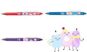 PILOT Rollerpen FRIXION BALL CLICKER 07 Fancy Winter koraal