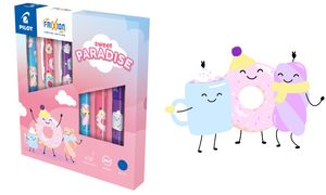 PILOT Gelroller FRIXION BALL 07 Fancy Winter, 6 stuks in wallet