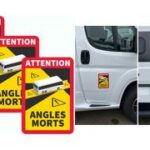 IWH Dode hoek magneetsticker set 'Angles Morts', 3-delig