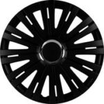 IWH wieldoppen Monaco zwart/chroom 15 inch (set van 4)