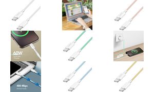 LogiLink USB 2.0 kabel, USB-C naar USB-C stekker, 1,0 m, roze