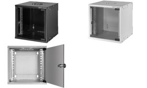 LogiLink 10" wandkast SoHo, gemonteerd, 9 HE, zwart