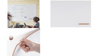 Bi-Office whiteboard LOOP, gelakt, 2.400 x 1.000 mm