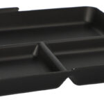 PAPSTAR Circulware meerweg schaal, vierkant, 3-vaks, zwart