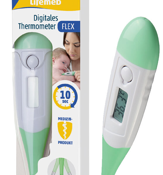 Lifemed Koortsthermometer Flex wit/groen