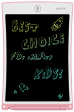 LogiLink LCD Kinder Schrijf- en Tekentablet, 8,5 inch, roze