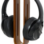 LogiLink koptelefoonstandaard van bamboe, bruin/zilver