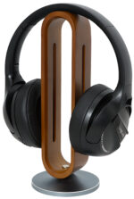 LogiLink koptelefoonstandaard van bamboe, bruin/zilver