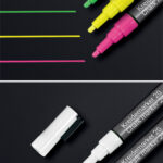 Sigel krijtmarker wit, ronde punt 1-2 mm (2 stuks)