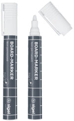 Sigel universele marker, ronde punt 2-3 mm, wit