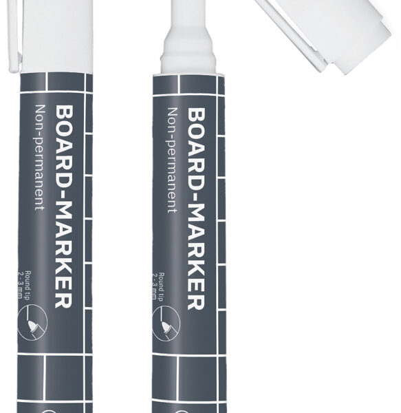 Sigel universele marker, ronde punt 2-3 mm, wit