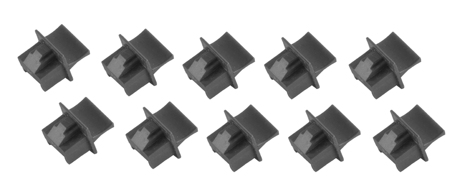 shiverpeaks Stofbescherming voor RJ45 Koppeling, zwart, 10 stuks